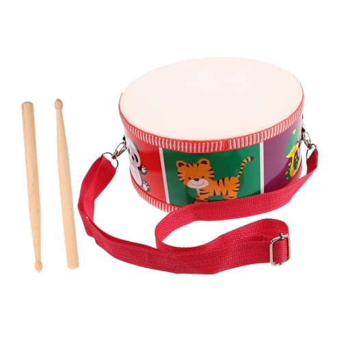 DECHOUS 1 Satz Kleine Trommel Spielzeughammer Musikalisches Geräuschreduzierender Trommelstock Handpan-Trommel Für Musikspielzeug Kindermusikinstrument Holz von DECHOUS