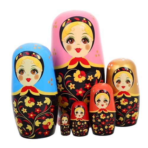 DECHOUS 1 Satz Matroschka- Nistpuppen aus Holz Matryoshka -Puppe Nistspielzeug Russische Nistpuppen Puppen stapeln Matroschka-Puppen Nistpuppen für hölzern DECHOUS 1 Satz Matroschka- Nistpuppen aus Holz Matryoshka -Puppe Nistspielzeug Russische Nistpuppen Puppen stapeln Matroschka-Puppen Nistpuppen für hölzern von DECHOUS