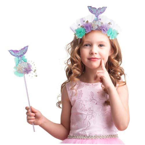DECHOUS 1 Satz Meerjungfrau Stirnband Dämon Meerjungfrau-Party Fest Zubehör Meerjungfrauen haarreif Carnival Costume Girl zartes Haarband für Mädchen Mädchen-Party-Haarband Stoff DECHOUS 1 Satz Meerjungfrau Stirnband Dämon Meerjungfrau-Party Fest Zubehör Meerjungfrauen haarreif Carnival Costume Girl zartes Haarband für Mädchen Mädchen-Party-Haarband Stoff von DECHOUS