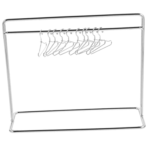 DECHOUS 1 Satz Mini-Aufhänger Puppenkleidung Puppenkleiderbügel Zubehör für Puppenhäuser Puppen kleiderbügel puppenbügel kleiderständer Miniaturbügel Kleiderbügel für Puppen Eisen Silver DECHOUS 1 Satz Mini-Aufhänger Puppenkleidung Puppenkleiderbügel Zubehör für Puppenhäuser Puppen kleiderbügel puppenbügel kleiderständer Miniaturbügel Kleiderbügel für Puppen Eisen Silver von DECHOUS