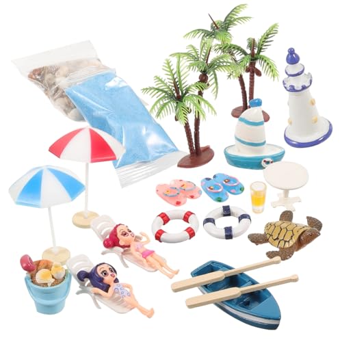 DECHOUS 1 Satz Mini-Ornament Im Strandstil Sandkasten Für Puppe Miniatur Figuren Bausatz Strandsandsifter Sand Für Sandkasten Mikro-strandzubehör Plastik von DECHOUS