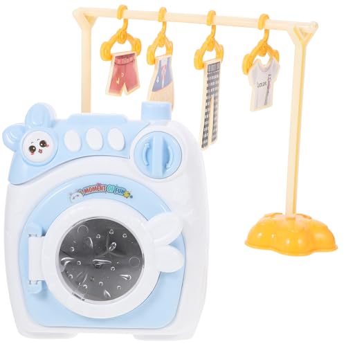 DECHOUS 1 Satz Mini-Waschmaschine Bildungswaschmaschine Simulation Mini-walzenwaschmaschine Mini-haushaltsgerät Rollenspiel-Waschmaschine Aus Kunststoff Abs Rosa von DECHOUS