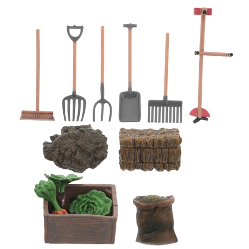 DECHOUS 1 Satz Mini-landwirtschaftsgeräte Farmspielset Plastik von DECHOUS