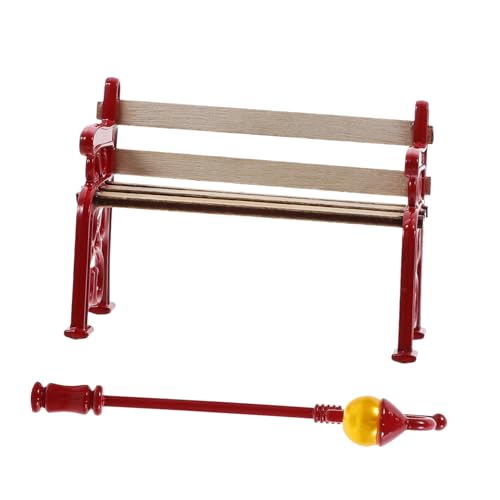 DECHOUS 1 Satz Miniatur-Parkmöbel kinderspielzeug Mikro Landschaft Dekoration Puppenhaus Dekoration dekoratives Bankmodell Gartenlampe Miniatur Zinklegierung rot DECHOUS 1 Satz Miniatur-Parkmöbel kinderspielzeug Mikro Landschaft Dekoration Puppenhaus Dekoration dekoratives Bankmodell Gartenlampe Miniatur Zinklegierung rot von DECHOUS