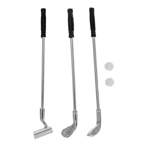 DECHOUS 1 Satz Minigolf Miniatur Übungsgolfbälle Dekorationen Wohnaccessoires Mini Golfschläger Mini Hausbedarf Mini Hausschmuck Dekoratives Golfball Schwarze Legierung DECHOUS 1 Satz Minigolf Miniatur Übungsgolfbälle Dekorationen Wohnaccessoires Mini Golfschläger Mini Hausbedarf Mini Hausschmuck Dekoratives Golfball Schwarze Legierung von DECHOUS