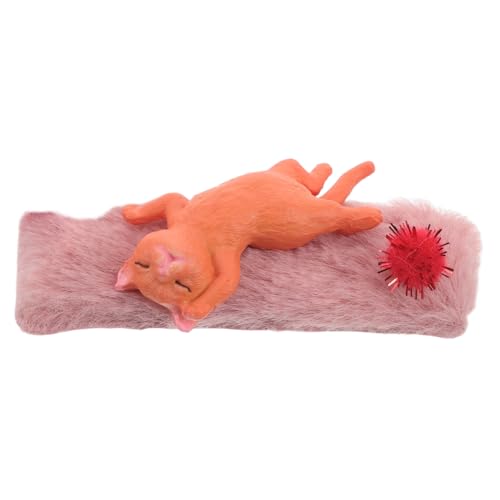 DECHOUS 1 Satz Puppenhauskatze Katzendekoration Süß Katzenpuppen Lebensechtes Kätzchen Simulation Tiermodell Lebensechte Katze Puppenhaus-miniaturen Simulationstierpuppe Plastik von DECHOUS