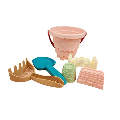 DECHOUS 1 Satz Strandeimer sandspielzeug strandspielzeug Imagination Toys Children Toys Lightweight Toys Fun Toy Sandspielzeug für den Strand Plastik Rosa von DECHOUS