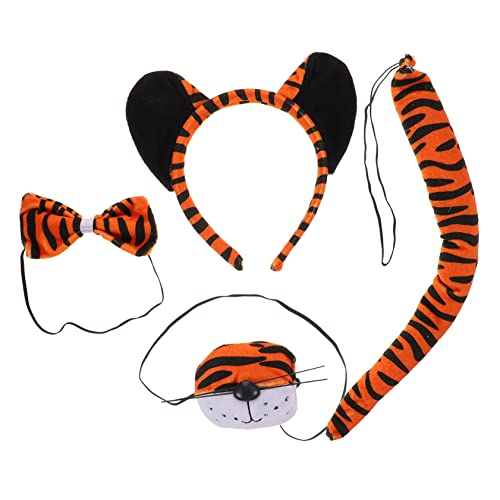 DECHOUS 1 Satz Tiger-Anzug Und Tigeranzug Für Tigerkostüm Tigerschwanz Tigerkostüm Für Halloween-kostüm Kleinkind Tiger Kostüm Tierkostüm Für Stoff von DECHOUS