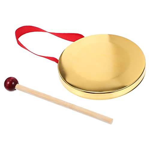 DECHOUS 1 Satz Tragbarer Handgong mit Schlägel Percussion Instrument für Musikunterricht und Bandauftritte für Kreative Lernspiele und Freizeitaktivitäten von DECHOUS