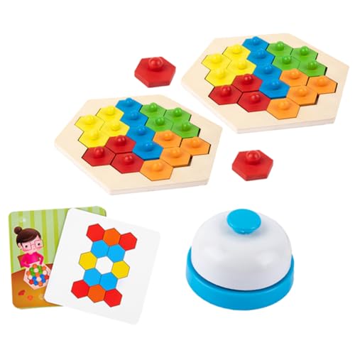 DECHOUS 1 Satz Waben-Puzzle-blöcke Rätsel Zum Frühen Lernen Kreatives Wabenpuzzle Sechseck-Puzzle Hölzern DECHOUS 1 Satz Waben-Puzzle-blöcke Rätsel Zum Frühen Lernen Kreatives Wabenpuzzle Sechseck-Puzzle Hölzern von DECHOUS