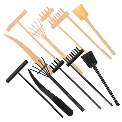 DECHOUS 1 Satz Zen-Sandtischrechen Sandbild gartenwerkzeuge Sandkunst zengartenset Sand Werkzeuge für den Sandkasten basteln bastelset Mini-Zen-Gartengeräte Zen-Rake-Tool Plastik von DECHOUS