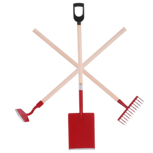 DECHOUS 1 Satz Zubehör Für Puppenhäuser Miniatur-landwirtschaftswerkzeuge Kinderminiaturspielzeug Mini-gartenwerkzeug-Set Desktop-mini-hausdekoration Miniatur-gartenartikel Rot Eisen DECHOUS 1 Satz Zubehör Für Puppenhäuser Miniatur-landwirtschaftswerkzeuge Kinderminiaturspielzeug Mini-gartenwerkzeug-Set Desktop-mini-hausdekoration Miniatur-gartenartikel Rot Eisen von DECHOUS