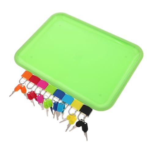 DECHOUS 1 Satz Zum Knacken Von Schlössern Pädagogisches Stammspielzeug Frühe Bildungsspielzeug Montessori- Mit Farbsortierung Kleine Schlösser Mit Schlüsseln Plastik von DECHOUS