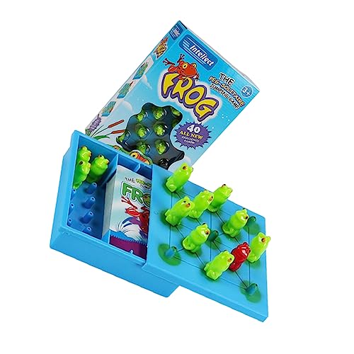 DECHOUS 1 Set Frosch Dame Logisches Denken Intelligenzspiel Lernspielzeug Früherziehung Lernspielzeug Freizeit Brettspiel Lustiges Spiel Schachbrett Kunststoff von DECHOUS