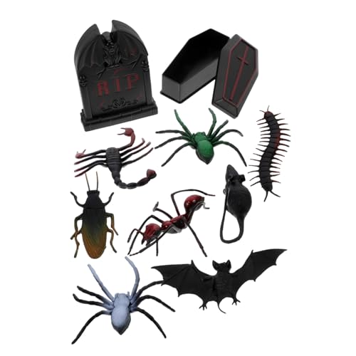 DECHOUS 1 Set Halloween Dekoration Vampirhaus Halloween Miniaturfiguren Mini Halloween Miniatur Grabsteine Gruselige Kits Kleines Skelett Gefälschte Ungewöhnliche von DECHOUS