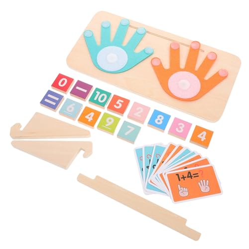 DECHOUS 1 Set Mathematik Lehrhilfen Zählspielzeug Montessori Für Den Heimunterricht Holz Zählspielzeug Heimschulbedarf Berechnung Lernspielzeug Zahlen Nachverfolgungsbrett Mathe von DECHOUS