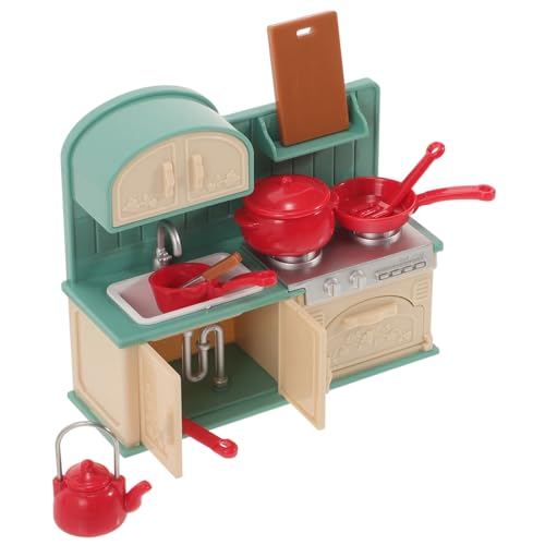 DECHOUS 1 Set Mini Küchenspielzeug Puppenhauszubehör Küchenutensilien Mädchenspielzeugmodelle Minispielzeug Miniatur Küchenzubehör Mini Kochgeschirr Modell Puppenhaus von DECHOUS