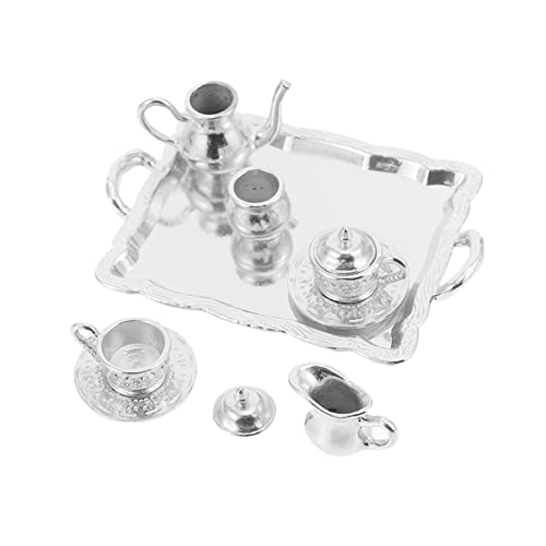 DECHOUS 1 Set Modell Wein Und Teeservice Puppenhaus Wasserkocher Dekoration Heimhandwerk Mini Hausbedarf Simulierte Kleine Tasse Teegeschirr Modell Schreibtisch DECHOUS 1 Set Modell Wein Und Teeservice Puppenhaus Wasserkocher Dekoration Heimhandwerk Mini Hausbedarf Simulierte Kleine Tasse Teegeschirr Modell Schreibtisch von DECHOUS