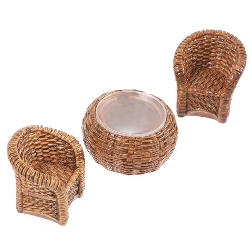 DECHOUS 1 Set Puppenhaus Dekoration Miniatur Puppenzubehör Puppenhaus Puppenmöbel Mädchenspielzeug Puppenschreibtisch Babypuppe Mini Möbel Puppen Etagenbett Puppenbett Häuser von DECHOUS