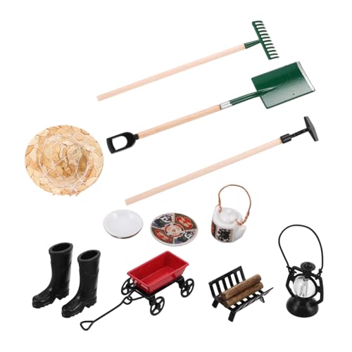 DECHOUS 1 Set Puppenhaus Küchenzubehör Möbel Mini Küchenutensilien Mini Küchenspielzeug Miniaturspielzeug Puppenhaus Küchenutensilien Puppenhaus Küche Backzubehör Kinderspielzeug Holz von DECHOUS