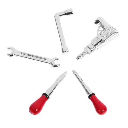 DECHOUS 1 Set Puppenhauszubehör Wohnaccessoires Werkzeuge Miniaturwerkzeug Miniatur Puppenreparaturwerkzeug Mikro Landschaftswerkzeug Mini Requisite Mini Hauszubehör Mini von DECHOUS