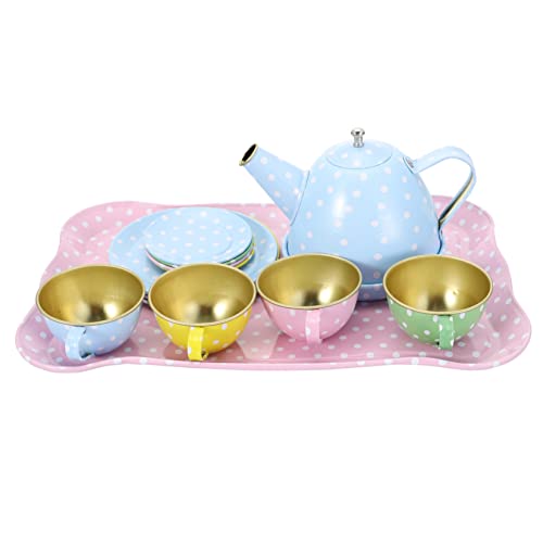 DECHOUS 1 Simulation Tee-Set teeservice puppengeschirr kindergeschirr-Set küchengeschirr Puppenhaus- Geschirr Modellbausatz Geschirr-Modell Weißblech von DECHOUS