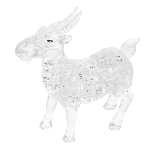 DECHOUS 1 Stück Kristall Puzzle Ziegenfigur Kreatives Selbstmontierbares Design für Stilvolle Dekoration im Büro und Zuhause Perfektes für Freunde und Familie DECHOUS 1 Stück Kristall Puzzle Ziegenfigur Kreatives Selbstmontierbares Design für Stilvolle Dekoration im Büro und Zuhause Perfektes für Freunde und Familie von DECHOUS