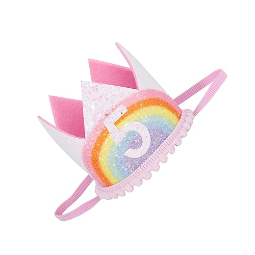 DECHOUS 1 Stück Kronen spitze Haarband Haarschmuck für Mädchen Hüte 1/2 Geburtstagskrone Babykrone stirnband partyhüte Party Hut Geburtstagsparty-Kappe Stoff DECHOUS 1 Stück Kronen spitze Haarband Haarschmuck für Mädchen Hüte 1/2 Geburtstagskrone Babykrone stirnband partyhüte Party Hut Geburtstagsparty-Kappe Stoff von DECHOUS