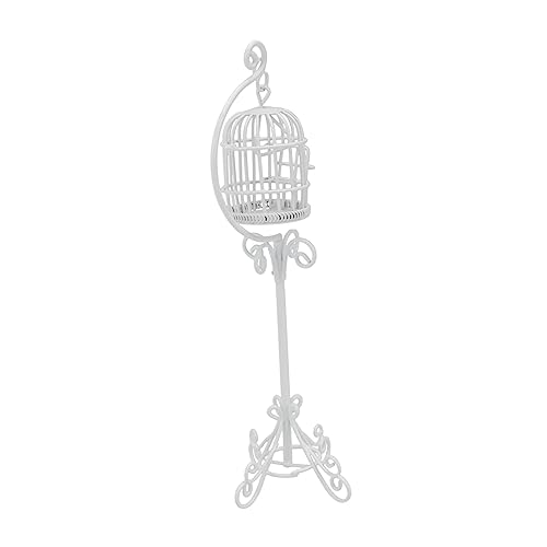 DECHOUS 1 Stück Mini Vogelkäfigzubehör Miniatur-Vogelkäfig mit Stütze Outdoor- Hausdekoration Miniatur-Vogelhaus- Vogelkäfig Stehen Metall Weiß DECHOUS 1 Stück Mini Vogelkäfigzubehör Miniatur-Vogelkäfig mit Stütze Outdoor- Hausdekoration Miniatur-Vogelhaus- Vogelkäfig Stehen Metall Weiß von DECHOUS