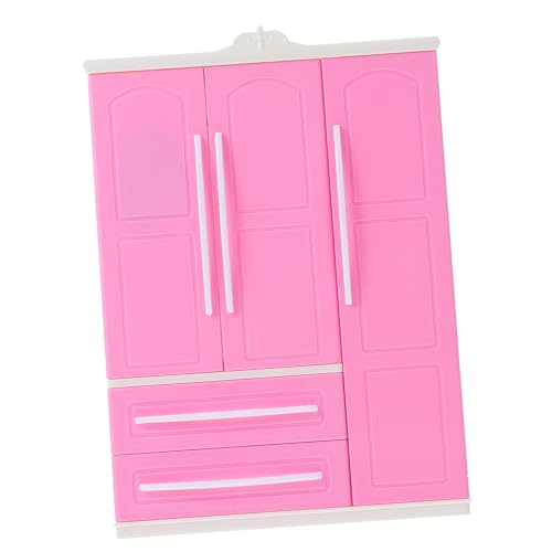 DECHOUS 1 Stück Puppenschrank Mädchen Spielzeugschrank Mädchen Spielzeugschrank Schmuck Kinderspielzeugmöbel Schrank Puppenschrank Mini Hausmöbel Zubehör Mini Hausschrank Abs von DECHOUS