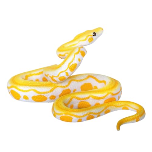 DECHOUS 1 Stück Python -Modellspielzeug plastikschlange Reptilien gelbe gruseliges Tierspielzeug Simulationsschlange simuliertes Tierspielzeug gruseliges PVC Yellow DECHOUS 1 Stück Python -Modellspielzeug plastikschlange Reptilien gelbe gruseliges Tierspielzeug Simulationsschlange simuliertes Tierspielzeug gruseliges PVC Yellow von DECHOUS