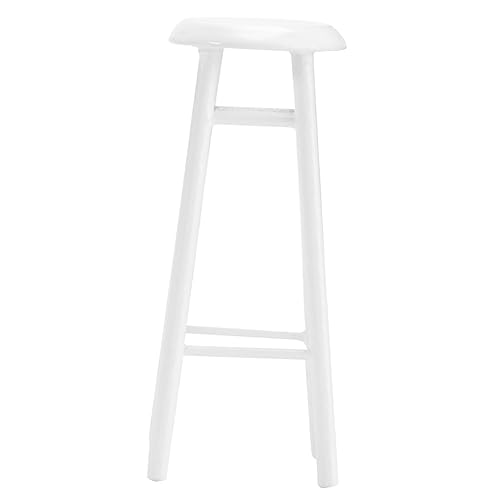 DECHOUS 1 Stück puppenhaus hocker für kinderspielzeug Toys spielzeuge für Miniature Furniture for DIY Manual Mini-Möbelmodell Mini-Hausbedarf hölzern Weiß von DECHOUS