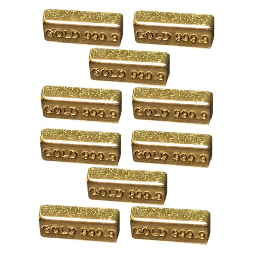 DECHOUS 10 Stück Brics-Modell Aus Kleine Winziges Fischschüsselspielzeug Miniatur-puppenhaus- Mini- -Modell Zinklegierung Golden von DECHOUS