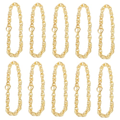 DECHOUS 10 Stück DIY-kettenzubehör Für Mini-entenspielzeug, Simulierte Metallkette, Halskette, Puppenspielzeug, Dekorative Kleine Halskette, Kette, Puppenspielzeug, Kostümzubehör DECHOUS 10 Stück DIY-kettenzubehör Für Mini-entenspielzeug, Simulierte Metallkette, Halskette, Puppenspielzeug, Dekorative Kleine Halskette, Kette, Puppenspielzeug, Kostümzubehör von DECHOUS