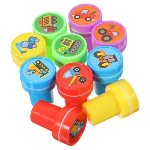 DECHOUS 10 Stück Engineering Auto Siegel Fahrzeug Stempel Traktor Stempel Stempel Belohnung Gefälligkeiten Tinte Für Stempel Auto Stempel Für Fahrzeuge Party Aufkleber LKW Rennen Bundle von DECHOUS