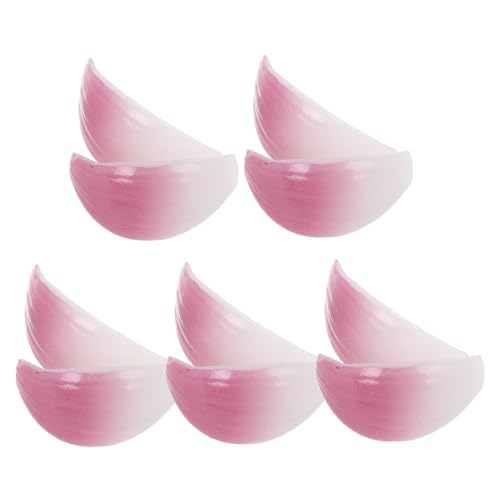 DECHOUS 10 Stück Gemüsemodell Zwiebelmodelle Künstliches Kleines Geschnittenes Zwiebelmodell Kleine Zwiebeln Zur Dekoration Mini Zwiebelmodell Realistisches Zwiebelmodell Künstliche von DECHOUS