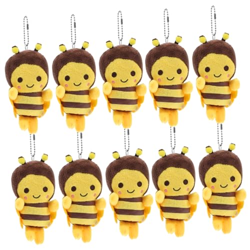 DECHOUS 10 Stück Kleiner Bienenanhänger Honigbienen Plüsch Weiche Bienendekoration Ornamente Süße Biene Bienenkinder Bienen-schlüsselanhänger Plüschtiere Biene Plüsch Pp Baumwolle Yellow DECHOUS 10 Stück Kleiner Bienenanhänger Honigbienen Plüsch Weiche Bienendekoration Ornamente Süße Biene Bienenkinder Bienen-schlüsselanhänger Plüschtiere Biene Plüsch Pp Baumwolle Yellow von DECHOUS