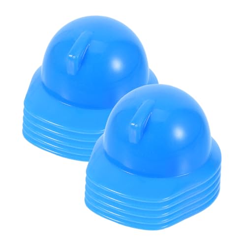 DECHOUS 10 Stück Mini Bauhut Für Erwachsene Kappe Puppenhut Mini Für Miniatur Bauhut Hüte Mini Puppenhut – So Tun Als Ob Kleines Kleiner Weißer Bauarbeiterhut Aus Kunststoff von DECHOUS