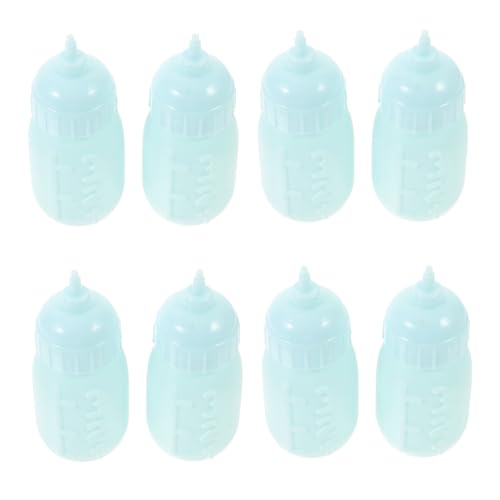 DECHOUS 10 Stück Mini-Puppenflasche doll Accessories Flaschen Spielzeugflasche Simuliertes Babyflaschenzubehör Puppenmilchflasche Puppenfutterflasche Plastik Sky-Blue DECHOUS 10 Stück Mini-Puppenflasche doll Accessories Flaschen Spielzeugflasche Simuliertes Babyflaschenzubehör Puppenmilchflasche Puppenfutterflasche Plastik Sky-Blue von DECHOUS