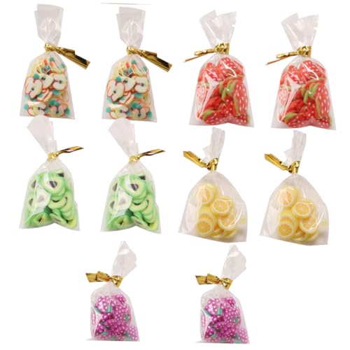DECHOUS 10 Stück Miniatur Süßigkeiten Mini Lebensmittel Mini Schmuck Süßigkeiten Modell Kinderspielzeug Mini DIY Mini Hausschmuck Mini Hausdekor Mini Süßigkeiten Foto von DECHOUS