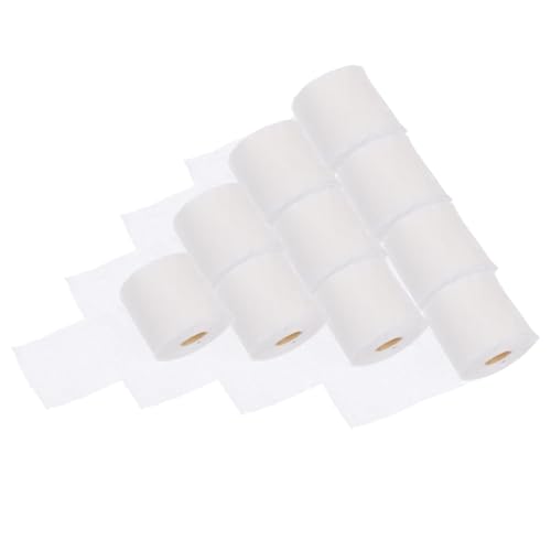DECHOUS 10 Stück Miniatur-modellröhrenpapier Puppenmöbel Windeln Bad Mini-Handtuch Puppenhaus Miniaturmodell Figuren Miniaturen Puppenhaus Küche Mini-puppenhaus-Toilette Klein Rosa Plastik von DECHOUS