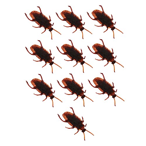 DECHOUS 10 Stück Party Trick Insekten Gefälscht Knifflige Requisiten Fliegenstütze Party-streich-Requisiten Simulation Gruseliger Insekten Plastik von DECHOUS
