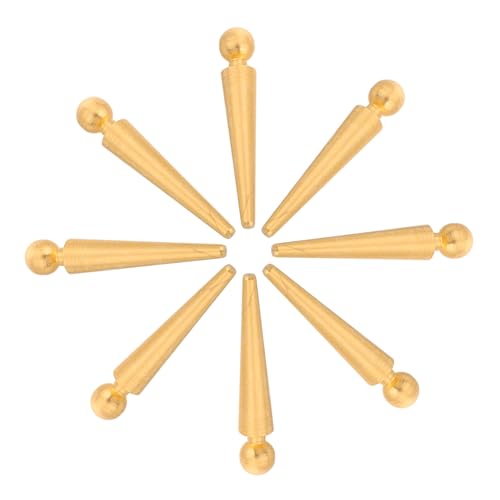 DECHOUS 10 Stück Punktestifte für das Spiel Spielzubehör Brettspiel Zählstifte Cribbage Nägel Zählstifte für Gesellschaftsspiele Heringe Krippenklammern aus Metall Eisen Golden von DECHOUS