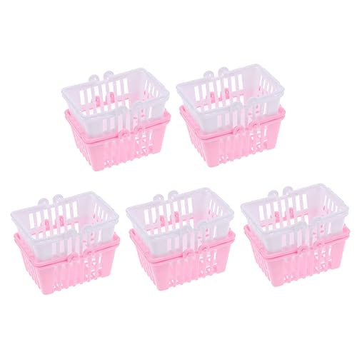 DECHOUS 10 Stück Puppen-Einkaufskorb gefälscht Miniatur dekorativ mini einkaufskorb mini-einkaufskorb Mini-Korb aus Kunststoff verschleißfester Minikorb Plastik DECHOUS 10 Stück Puppen-Einkaufskorb gefälscht Miniatur dekorativ mini einkaufskorb mini-einkaufskorb Mini-Korb aus Kunststoff verschleißfester Minikorb Plastik von DECHOUS