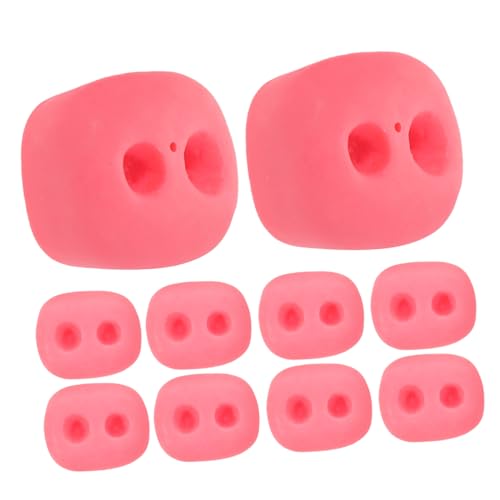 DECHOUS 10 Stück Puppenschweinehörer -Zubehör interaktives Simulationstierpuppe interaktives Tierspielzeug Minispielzeug für Mädchen kleine Spielsachen Plastik Rosy von DECHOUS