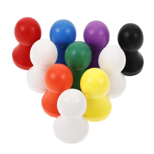 DECHOUS 10 Stück Schachfigur Aus Holz Spielzubehör Mini Tabletop-spielkomponente Für Brettspiele Bauern Lotusbaum von DECHOUS
