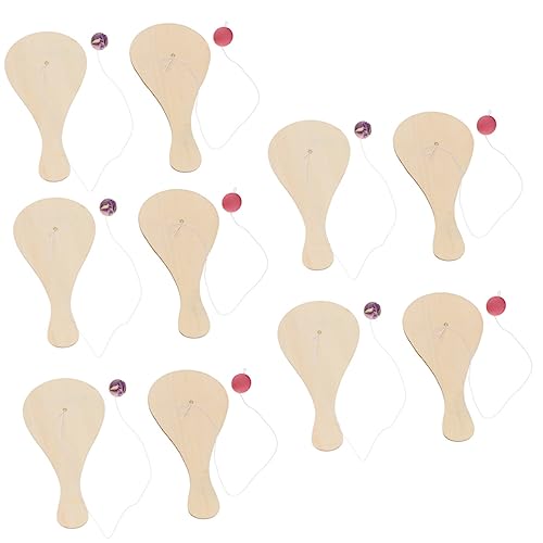 DECHOUS 10 Stück Schläger Handgefertigt Kinderspiel Doodle Blanker Paddelball Babybrett Spielspaß Im Freien Für Weiße Brettpaddel Kleine Paddel Bastelpaddel Bälle Spiele Im DECHOUS 10 Stück Schläger Handgefertigt Kinderspiel Doodle Blanker Paddelball Babybrett Spielspaß Im Freien Für Weiße Brettpaddel Kleine Paddel Bastelpaddel Bälle Spiele Im von DECHOUS