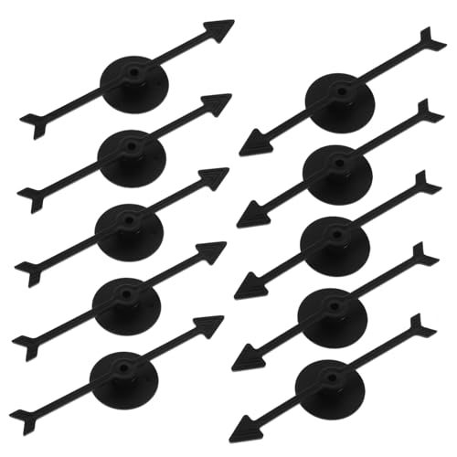DECHOUS 10 Stück Teiliges Rotierende Spielpfeile aus Schwarzem Kunststoff Wiederverwendbare ersatzteile für Brettspiele DIY Spielzeiger für Gruppenaktivitäten DECHOUS 10 Stück Teiliges Rotierende Spielpfeile aus Schwarzem Kunststoff Wiederverwendbare ersatzteile für Brettspiele DIY Spielzeiger für Gruppenaktivitäten von DECHOUS