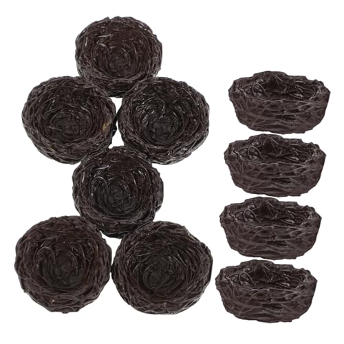 DECHOUS 10 Stück Vogelnest-Ornamente Deko Nein Osterschmuck Vögel Nest Eierverzierung Künstliche Notgroschen Mini-Eier Vogelnest Zum Basteln Dark Brown Harz DECHOUS 10 Stück Vogelnest-Ornamente Deko Nein Osterschmuck Vögel Nest Eierverzierung Künstliche Notgroschen Mini-Eier Vogelnest Zum Basteln Dark Brown Harz von DECHOUS
