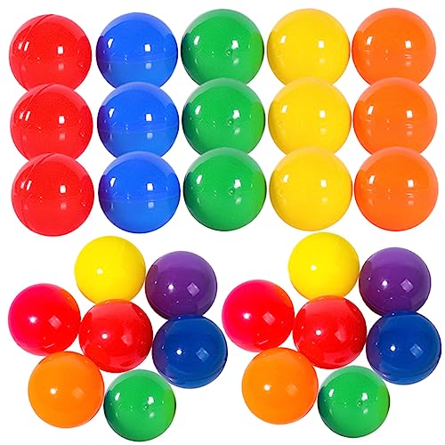 DECHOUS 100 Stück Kickball Spielbälle Verkaufsautomat Tombola Unterhaltungsball Ersatz Tombola Ball Partyspiele Kaugummiautomat Bällebad Bälle Ziehungsmaschine von DECHOUS